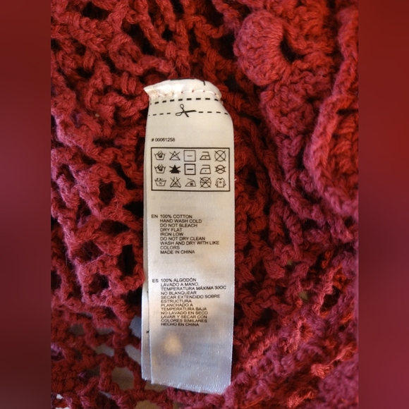 Merlot Crochet Cover Up S - Picture 6 of 7